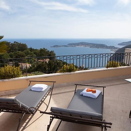 Sunny Panoramic Balcony Apartment Eze Bagian luar foto