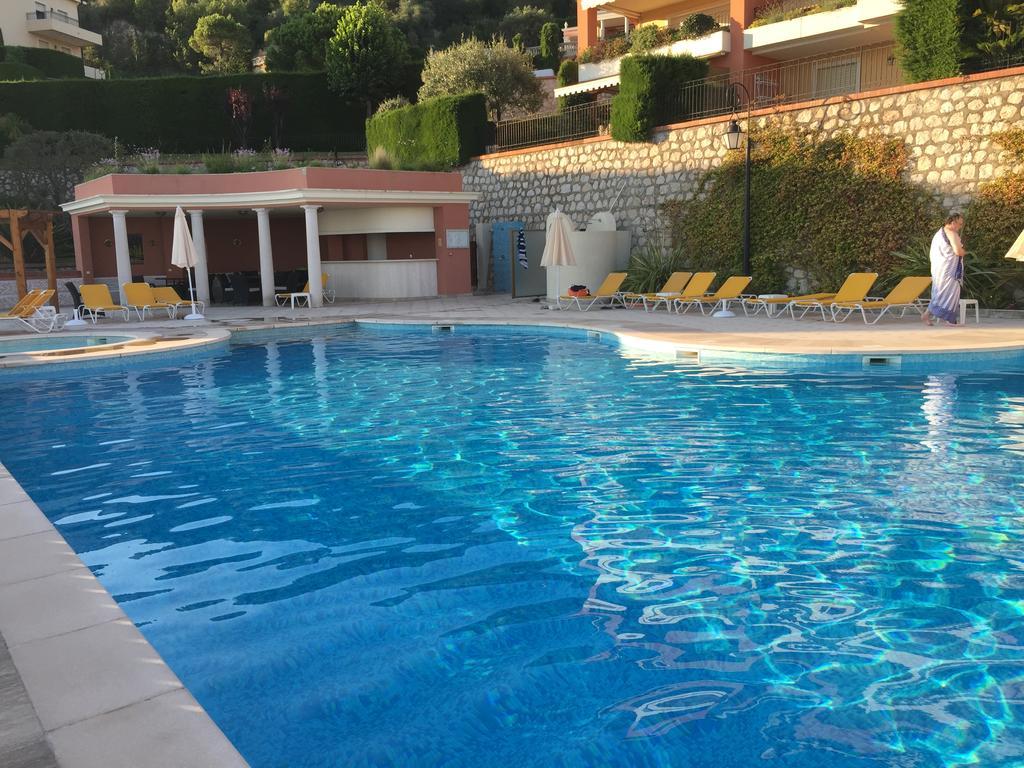 Sunny Panoramic Balcony Apartment Eze Bagian luar foto