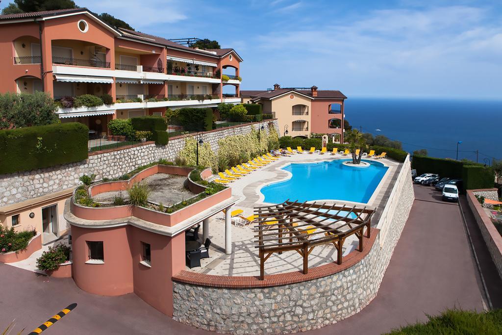 Sunny Panoramic Balcony Apartment Eze Bagian luar foto