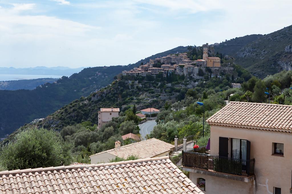 Sunny Panoramic Balcony Apartment Eze Bagian luar foto