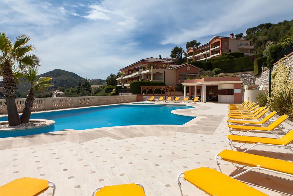Sunny Panoramic Balcony Apartment Eze Bagian luar foto